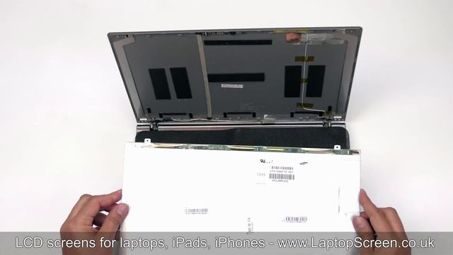 How to replace laptop screen / Fixing LCD [Samsung 550P] смотреть онлайн