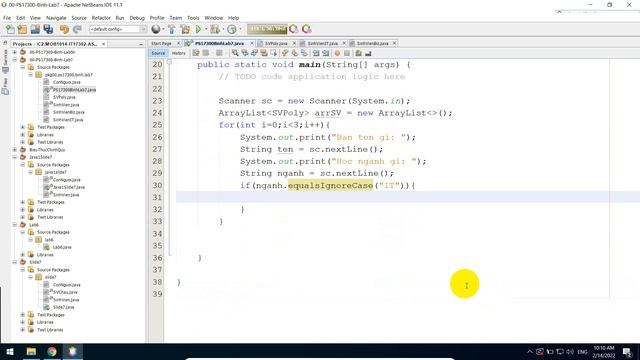 #MOB1014 - Java 1 - Lab 7 - Bài 4 - Tạo ArraList Quản Lý Sinh Viên Với Nhiều Kiểu Class Khác Nhau смотреть онлайн