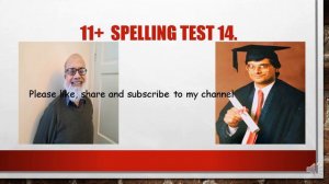 11+ spellings test 14