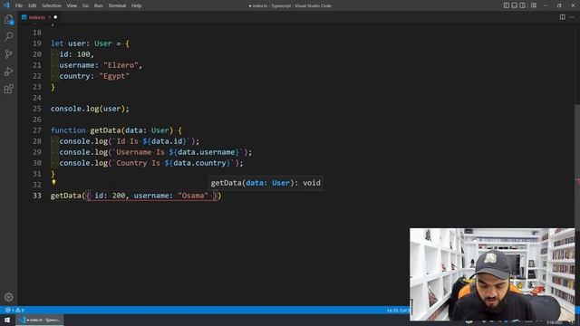 Learn Typescript In Arabic 2022 - #22 - Interface Declaration