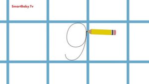 Учимся писать цифру 9. Развивающее видео для детей от 5 лет.