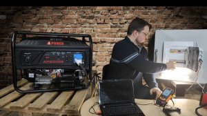 Полный тест A-IPower AP6500E Lite. Нагрузка, осциллограмма с генератора, тест на стабильность работ