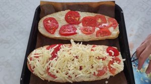 Пицца из батона. Пицца в хлебе за 10 минут. Вкусная пицца