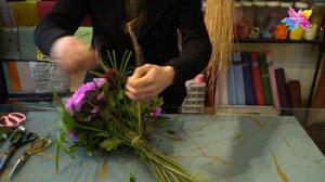 Собираем Букет из #хризантемы