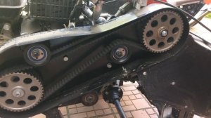 Ремень ГРМ на мотоблоке из раздатки от Нивы.