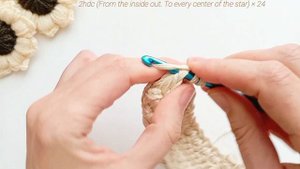 МК. Вязаная сумка крючком 💛🍂 Узор "звёздочки"✨ Crochet the bag with 💞