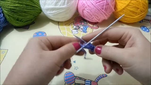 Как связать узор "Соты". Вязание с нуля для начинающих