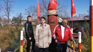 Открытие памятника Сталину в Хабаровске