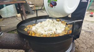 Жареные ГРИБЫ на сковородке САДЖ. Шампиньоны с баклажанами под майонезный соусом. Пальчики оближешь