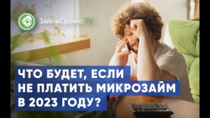 Что будет, если не платить по микрозаймам в 2023 году?