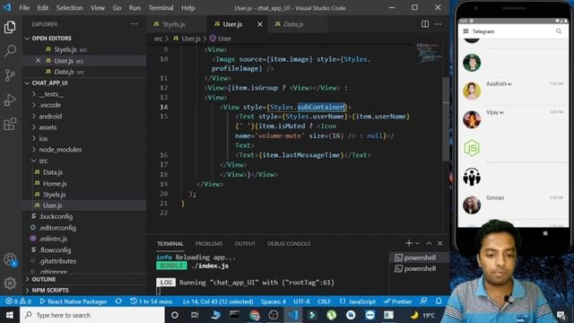 Telegram Clone UI using React Native Part-II || Chat App UI || React Native Projects смотреть онлайн