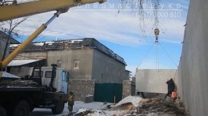 Установка бетонного забора