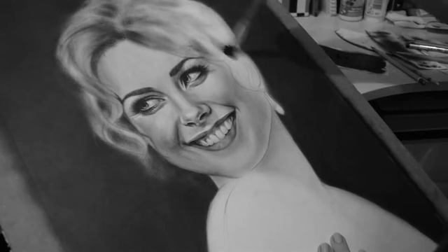 Alexandra  Breckenridge, Александра  Брекенридж, портрет в технике "Сухая кисть" смотреть онлайн