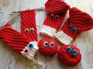 №167 Спиральные носочки спицами без пятки _ Новогодние носочки #носочные_дела #яркий_носок #вязание