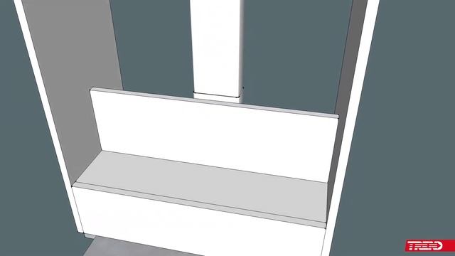 Конструкция кухонного шкафа под телескопическую вытяжку со скрытыми воздуховодами смотреть онлайн