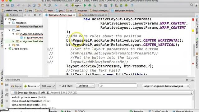 Building Android Basic Views using Java Code - Part 3 смотреть онлайн