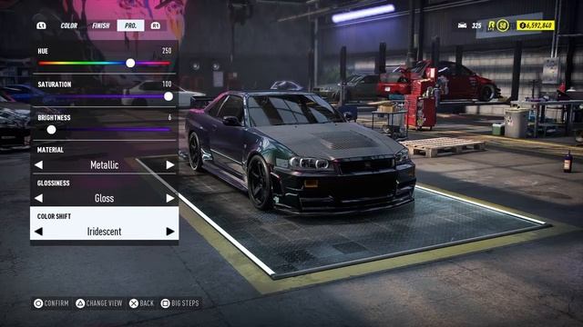 How to paint midnight purple 3 on GT-R | Need For Speed Heat | смотреть онлайн