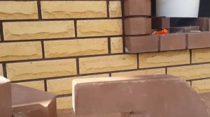 Облицовка фасада дома кирпичом Фагот. часть 1