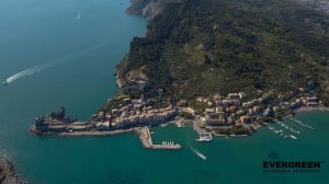 Portovenere, Air view of San Pietro church