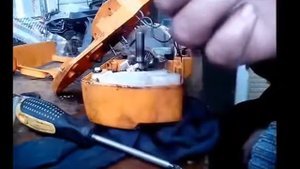 Как востановить пластиковую шестерню эл. пила Partner 1850EL