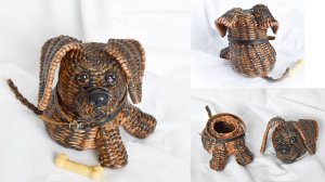 Мастер-класс по плетению Собачки-шкатулки.