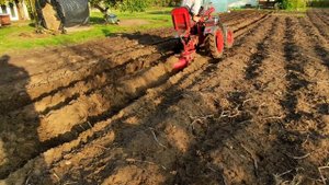 Осенняя ПАХОТА оборотным плугом.