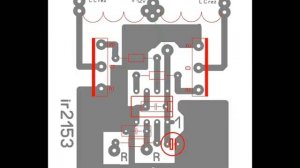 Плата тест генератора на IR2153 по мотивам Игоря Мороза