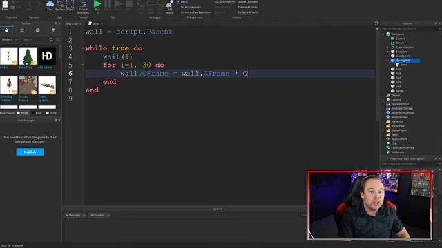 How to move a part up and down in Roblox Studio смотреть онлайн