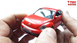 Открываю машинку модельку Volkswagen Beetle Жук распаковка и обзор. Про машинки.
