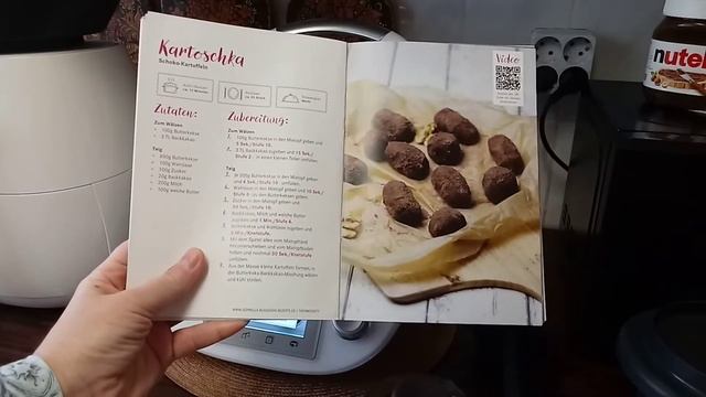 Наша жизнь в Германии!))Пироженное " картошка" в термомиксе.Печенье и сгущенка! Вкус детства!