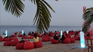 ?Вечерняя набережная Ялта Крым в конце апреля 2022.