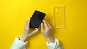 Оригинальный силиконовый чехол для Samsung Galaxy A32 Clear Cover EF-QA325TBEGRU