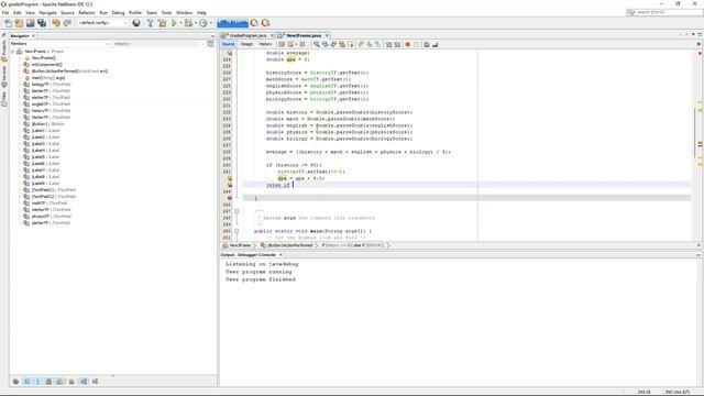 Java: Grades GUI JAVA GPA Calculator