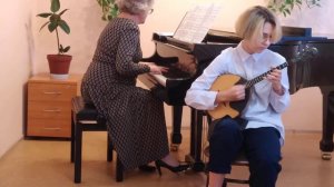 1. А. Петров Марш из к/ф "Мишель и мишутка"     2. Н. Будашкин "Родные просторы"