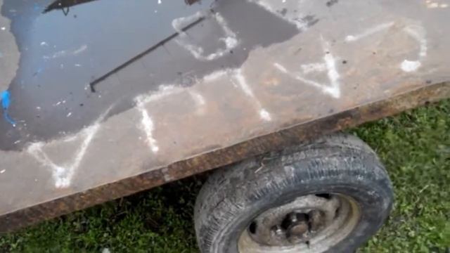 Самодельный прицеп к минитрактору. Часть 2. смотреть онлайн