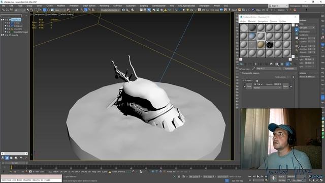 Как блендить UV каналы. Запекание LightMap. Как отобразить тайловую текстуру и запеченную тень. смотреть онлайн
