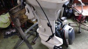 ⚙️??Застучал лодочный мотор Johnson 15. На запчасти вместе с Mercury 15