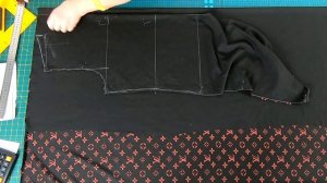 Платье с рукавом без выкройки на любой размер. Построение платья свободного кроя сразу на ткани