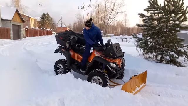 Самодельный отвал для квадроцикла смотреть онлайн