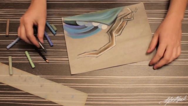 J.Brock - Paper jam (рисунок пастелью) смотреть онлайн