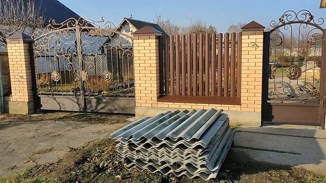 Забор готов!!! Осенние хлопоты. Высаживаю черенки роз..mp4
