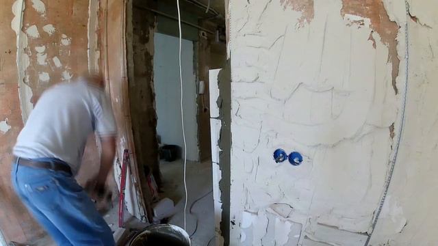 Штукатурка стен в толстый слой и монтаж гипсокартона на дверные проёмы смотреть онлайн