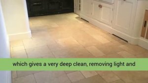 Removing 12 years of Dirt from Limestone Tiles in Northamptonshire