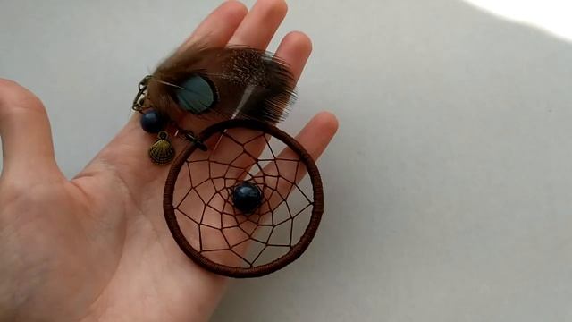 Маленький ловец снов с содалитом и дюмортьеритом. смотреть онлайн