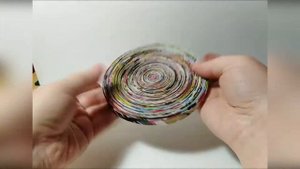 Изготовление кашпо из газетных трубочек