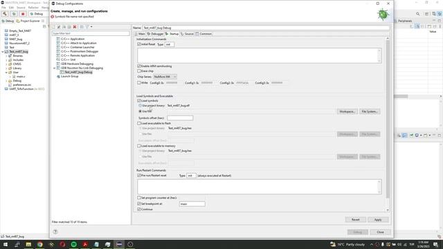 Eclipse Break at address "0xXXX" with no debug information available, or outside of program code.