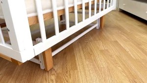 Кровать детская приставная кроватка для новорожденных LIEL Union, маятник в комплекте, из бука 0-3г