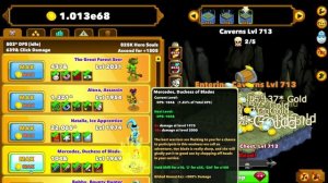 Clicker Heroes 825K Heroes (with Import Code + 73% Achievements)