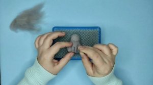 Валяние из шерсти брошки Котика. Часть 1. Основа, лапки, хвост.