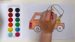 How to draw a car for kids | Учимся рисовать машину